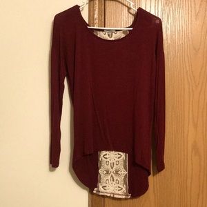 Light long sleeve charlotte russe top